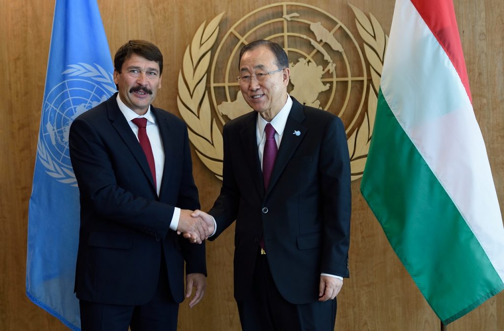 Hungary's Refugee Proposals On The Agenda Of President Áder's NYC Meeting With UN Secretary-General post's picture