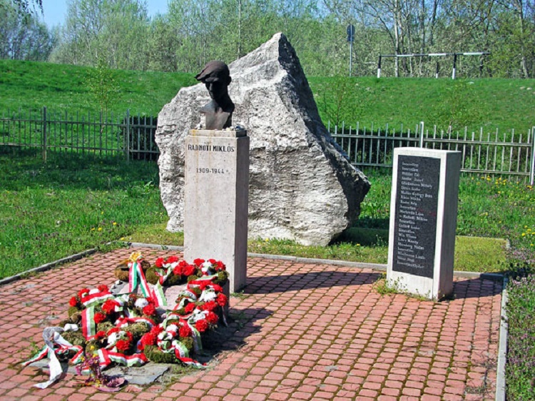 Miklós Radnóti memorial in Abda, Győr-Moson-Sopron country, Hungary