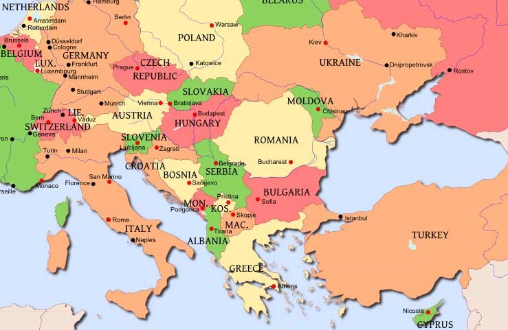 Southeastern Europe Countries Map Central And Southeastern European Countries Join Forces To Tackle Migrant  Crisis - Hungary Today