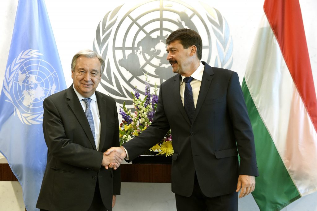 Hungarian President János Áder Talks Water Crisis, at UN and with Michael Bloomberg, in NYC post's picture