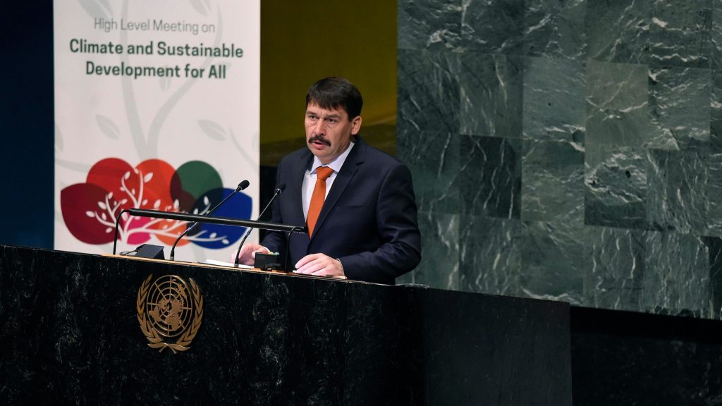 President Áder in UN: Paris Climate Agreement Not Working post's picture