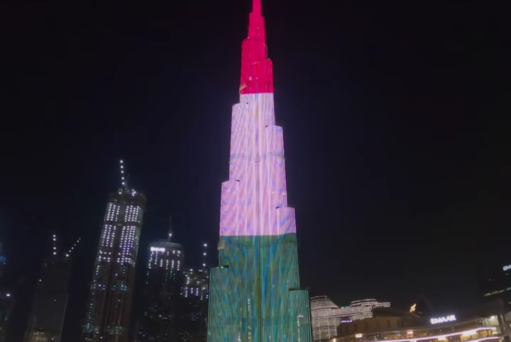 Burj Khalifa Lit in Hungarian Colors in Commemoration of 1848 Revolution post's picture
