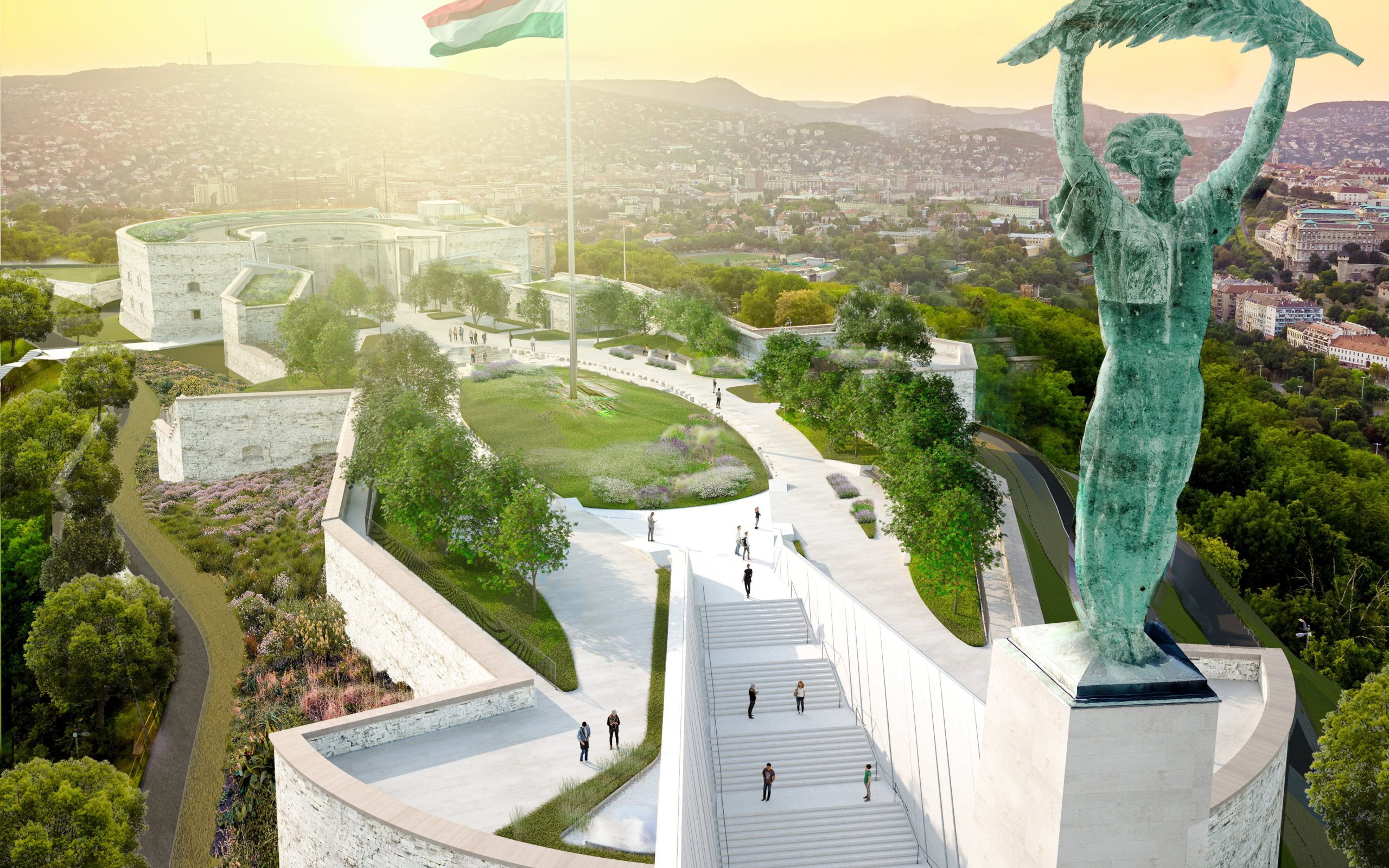 Plans Shared for Reconstruction of Budapest's Gellért Hill Citadella