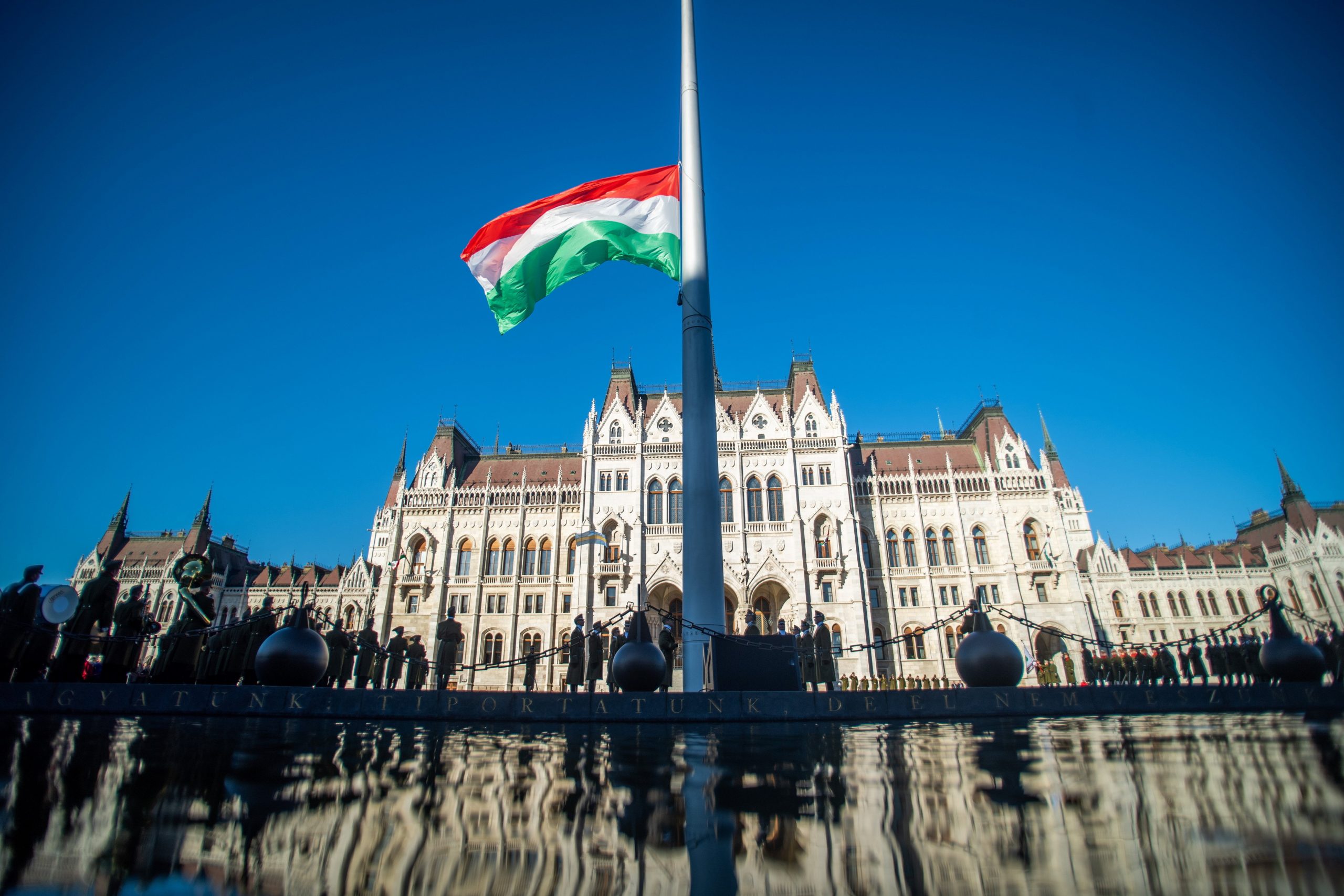 Hungary Hoists National Tricolor in Commemoration of 1956 Uprising
