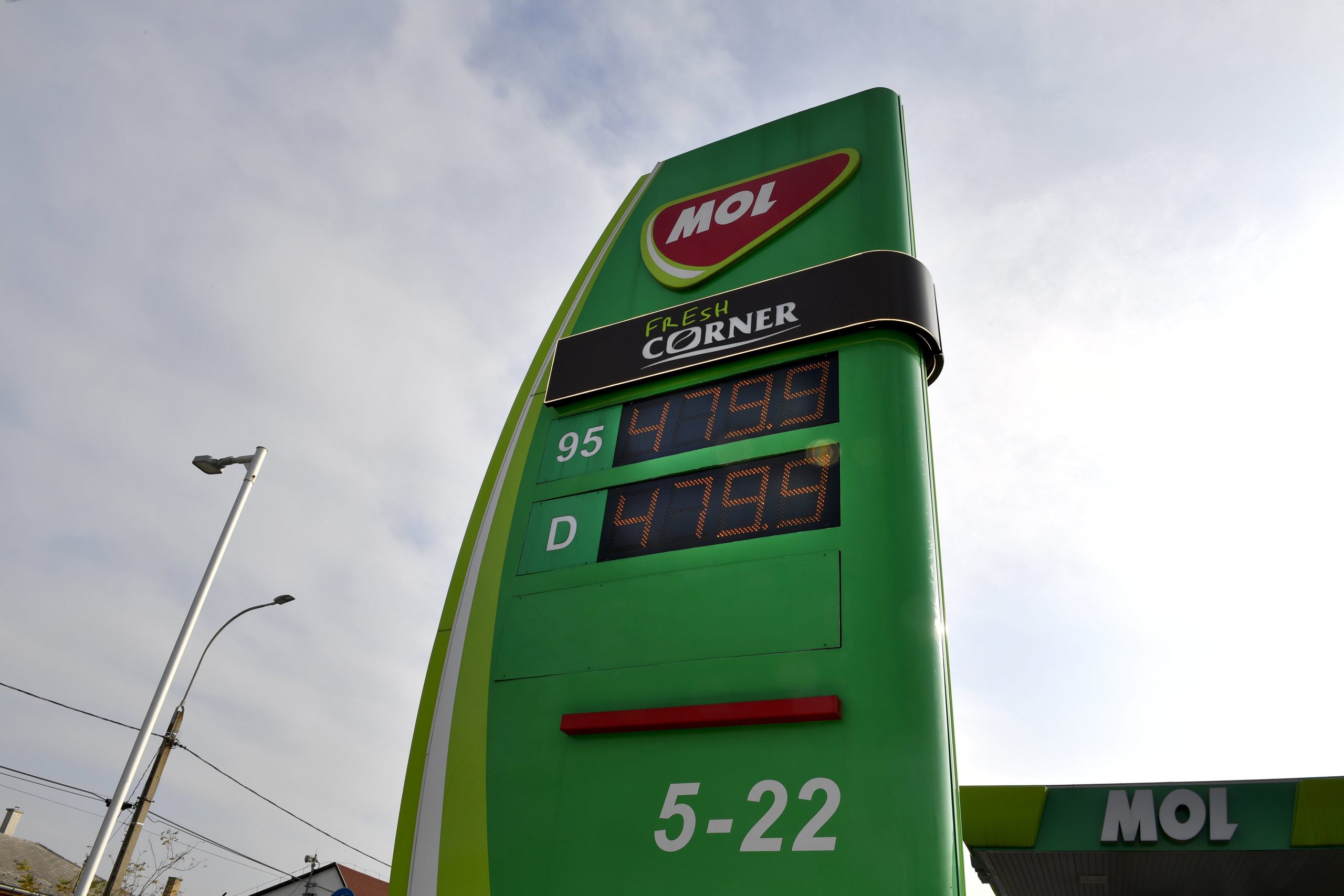 Üzemanyag ártartomány: MOL méretkorlátozást vezet be