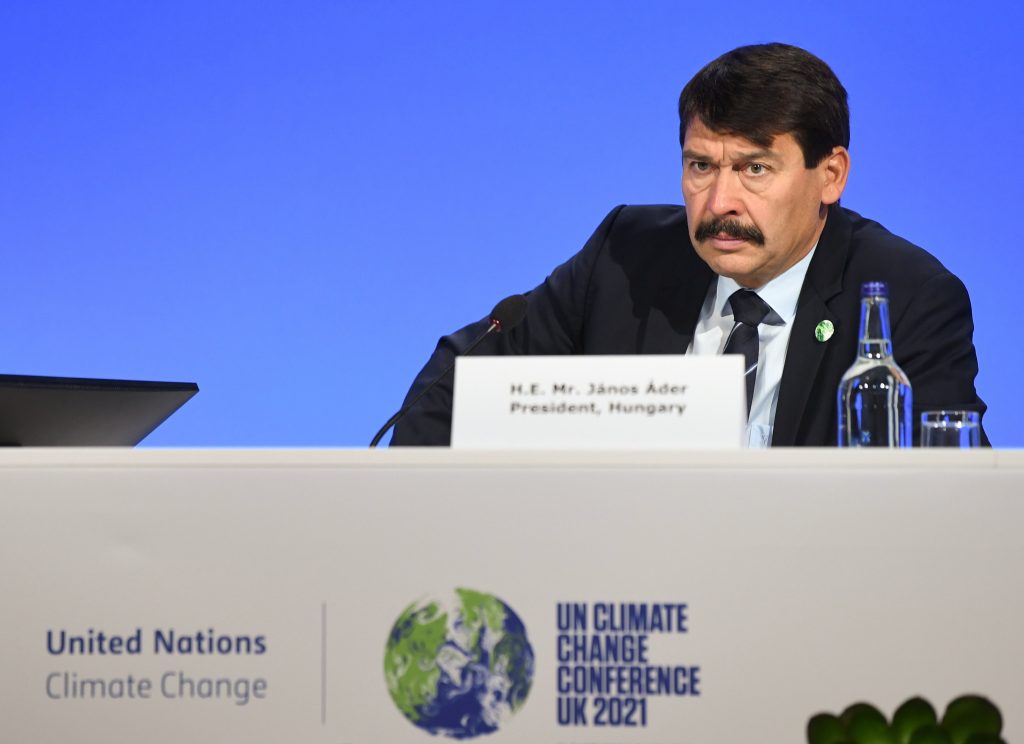 President Áder: Glasgow Climate Summit Short on Specific Commitments post's picture