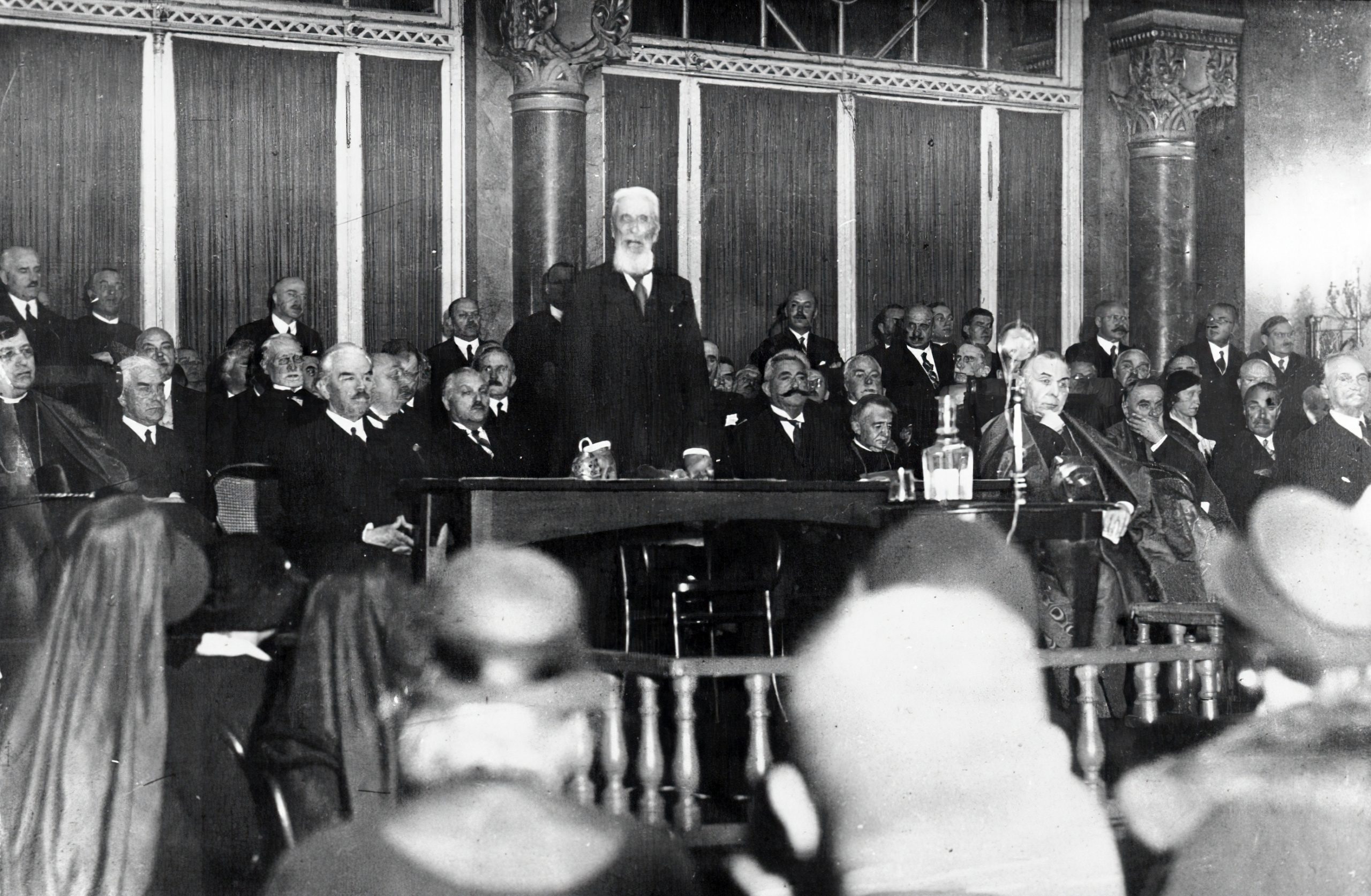 Count Apponyi, Head of Trianon Peace Delegation, Speaks in English - Video From 1929 Discovered