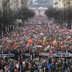 Pro-Fidesz “Peace March” Protests against War and in Support of PM Orbán