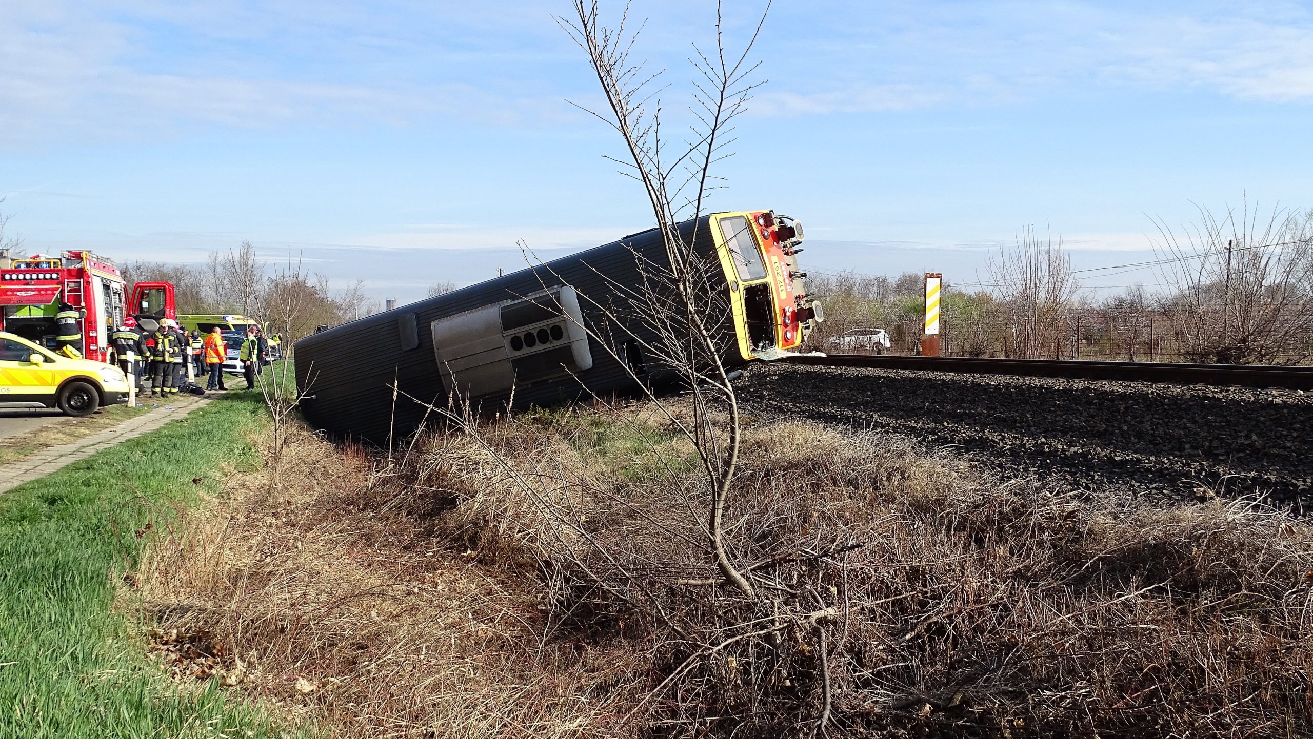 Five Die in Train-Van Accident