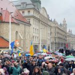 Protesters Rally in Solidarity with Ukraine and Against Govt’s “Shuttlecock Policy”