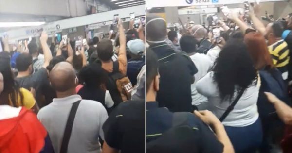 Hungarian Woman Escorted by Police from São Paulo Metro As Crowd Chants ‘Racist’ post's picture