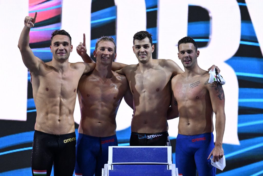 Hungarian Men’s 4×200 Freestyle Relay Team Finished Fifth with National Record post's picture