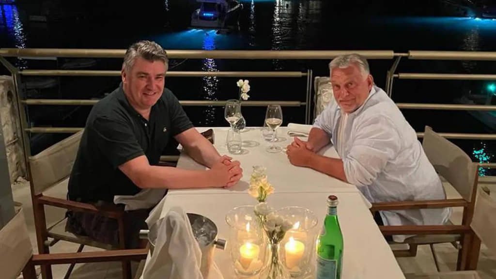 Viktor Orbán Dines with Croatia's President
