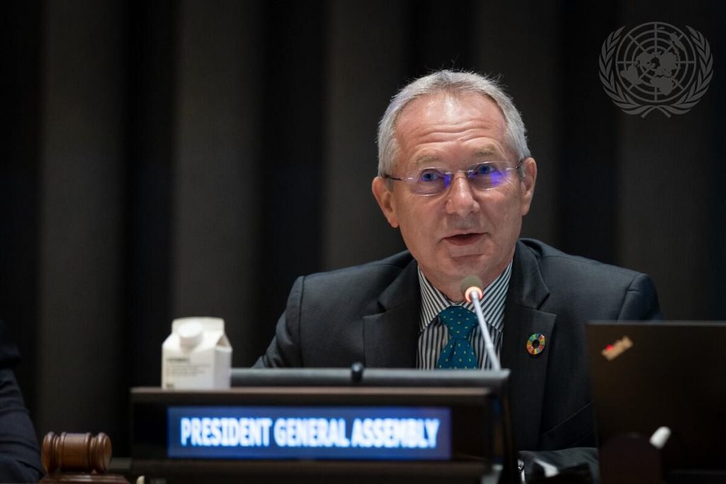 UN General Assembly President: War Turned Everything Upside Down post's picture