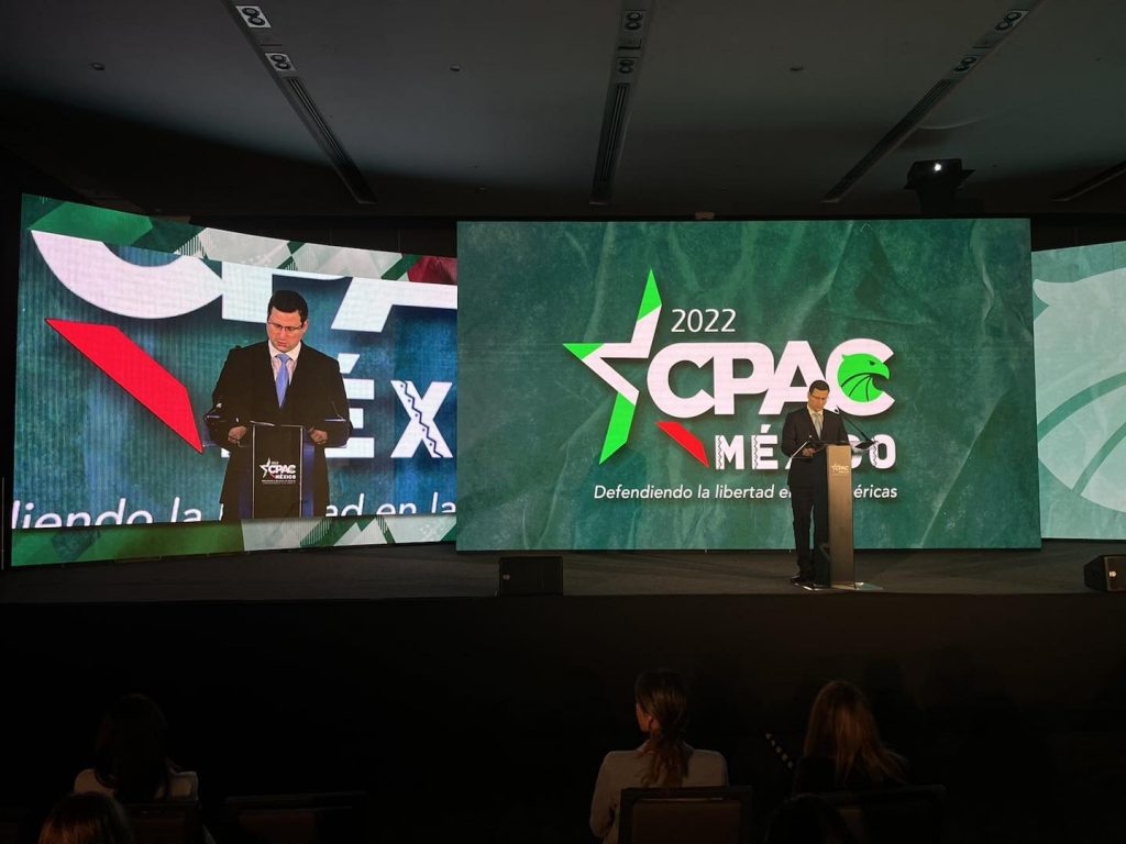 Chancellery Minister Calls out Fake News About Hungary at CPAC Mexico post's picture