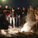 Opposition Demonstrates with Torches At Hungarian Public Broadcaster