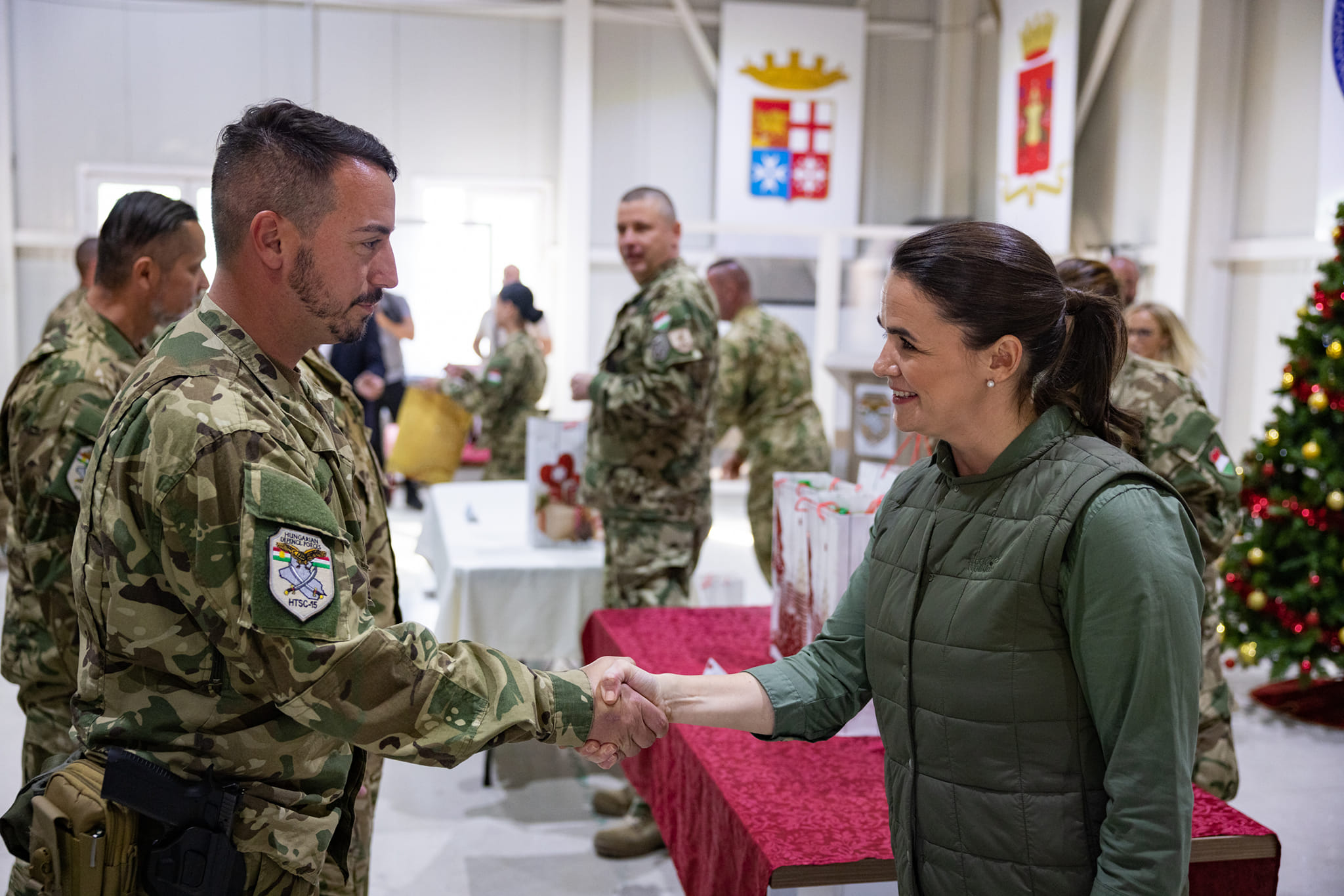 President Katalin Novák Visits Hungarian Troops in Iraq