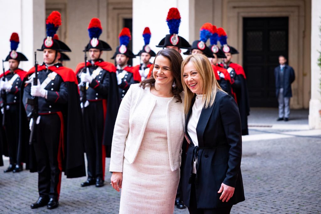 Katalin Novák Has Friendly Meeting with Giorgia Meloni in Rome post's picture
