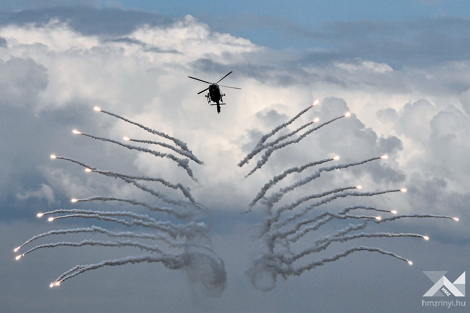 Spectacular Operation with Helicopters