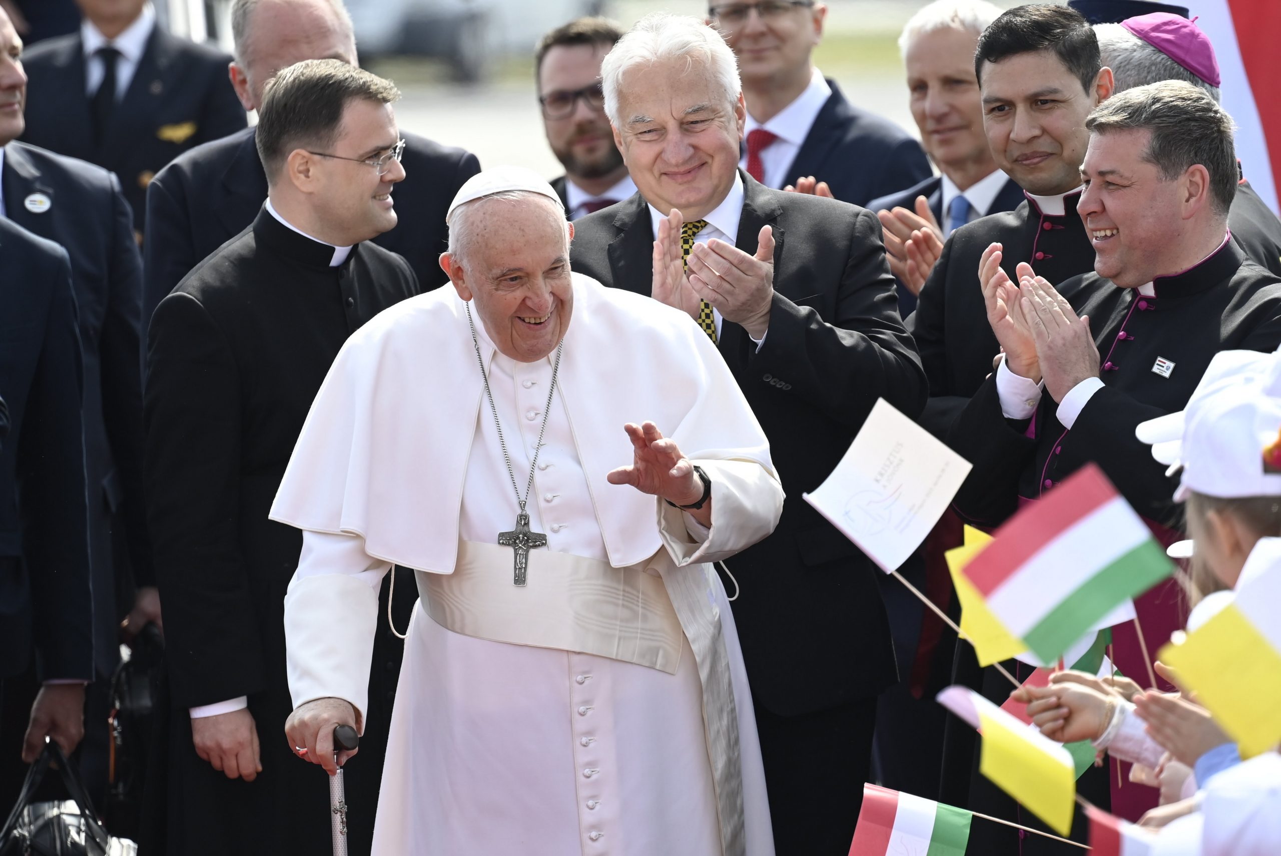 Habemus Papam! Pope Francis Lands in Hungary