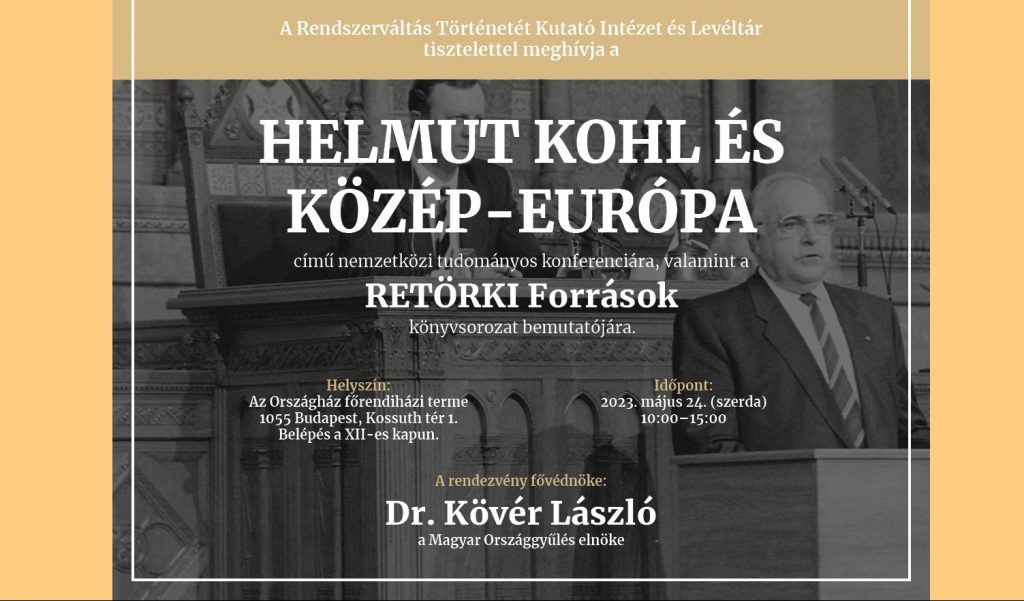 Helmut Kohl and Central Europe – International Conference post's picture