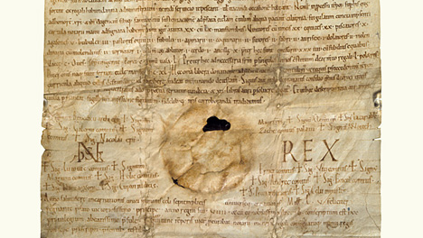 Founding Charter of Ancient Tihany Abbey on Display