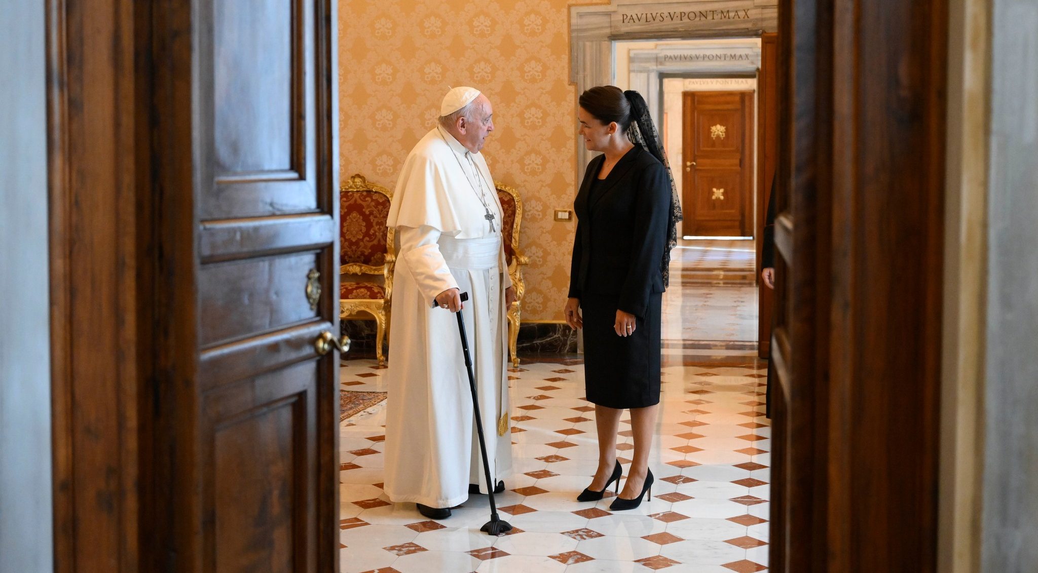 Katalin Novák Visits the Vatican, Has a Long Talk with Pope Francis