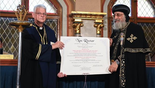 Honorary Doctorate Awarded to Coptic Pope Tawadros II post's picture