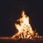 Bonfires in Romania on the Occasion of the Founding of Hungary