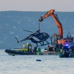 Police Helicopter Crashes into Lake Balaton