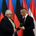 Minister Szijjártó Awards the Knight’s Cross to the Head of Audi Győr