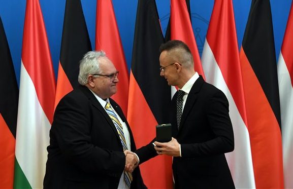 Minister Szijjártó Awards the Knight’s Cross to the Head of Audi Győr post's picture