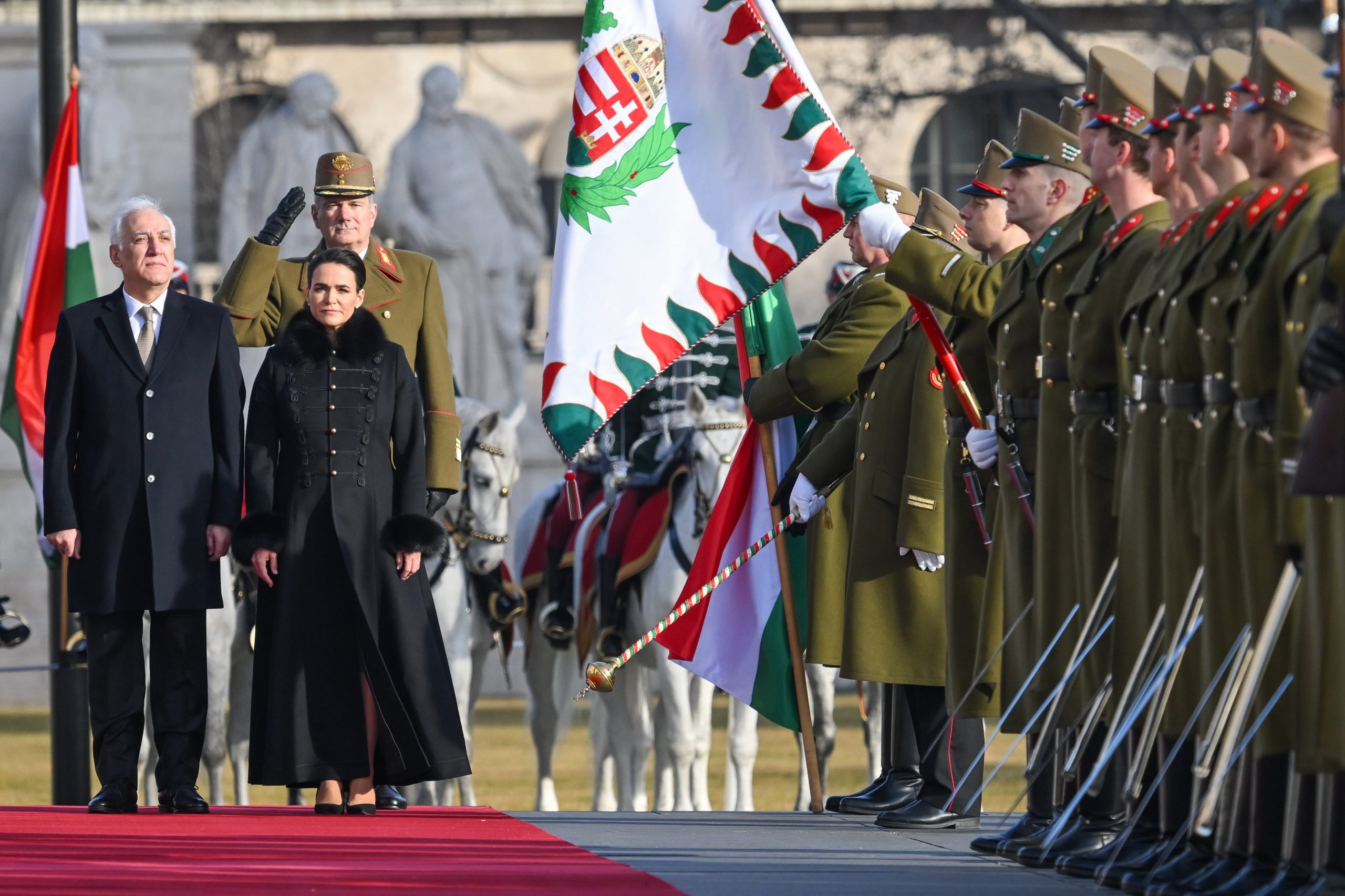 Katalin Novák Welcomes Armenian President in Budapest
