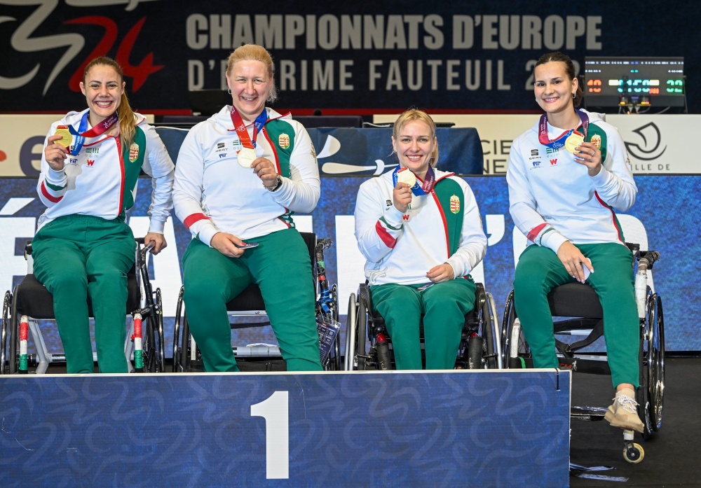 Shower of Medals at the Wheelchair Fencing European Championships