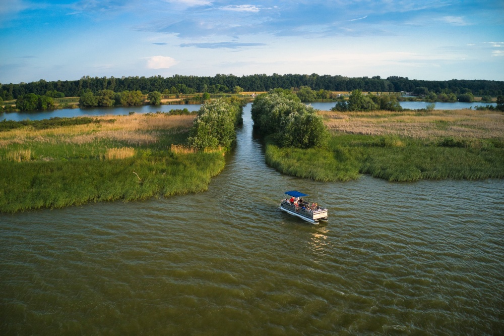 Two New Ferries Allow Cyclists to Cross Lake Tisza