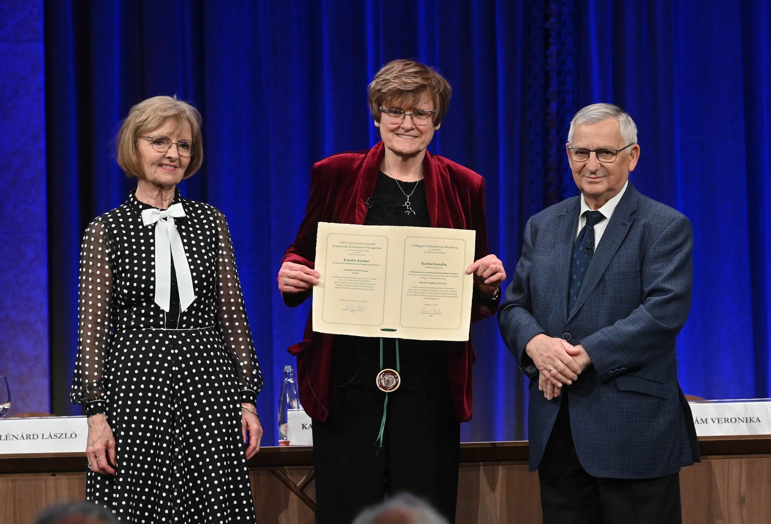 Katalin Karikó Delivers Inaugural Lecture as Honorary Member of the Hungarian Academy of Sciences