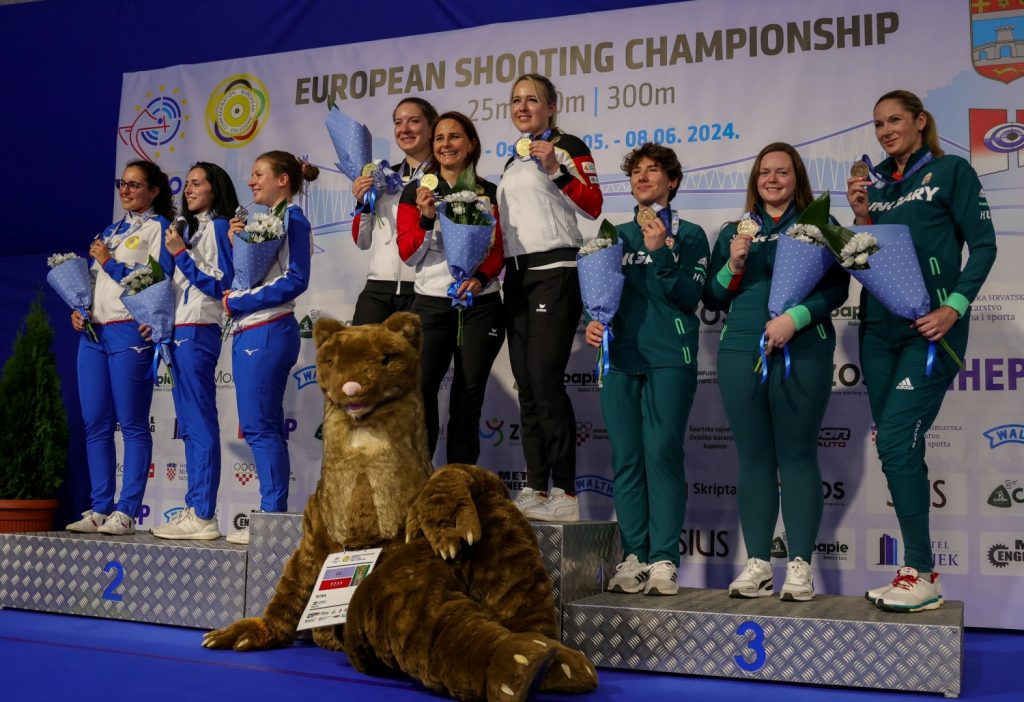 Women’s Pistol Team Wins Bronze Medal at European Shooting Championship
