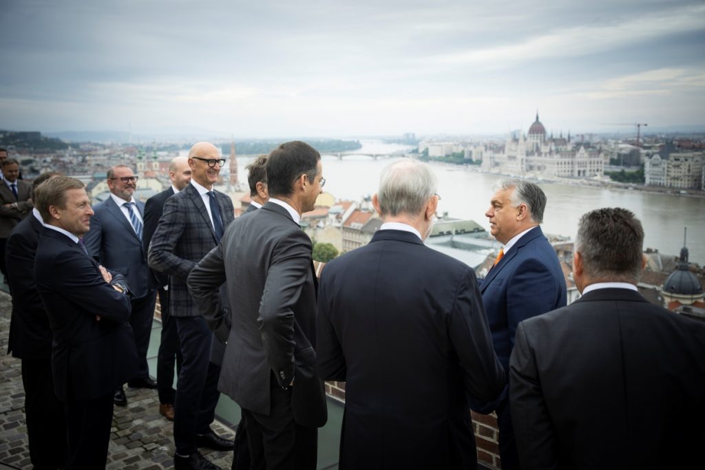 Leaders of BMW, Vodafone, and Deutsche Telekom Pay a Visit to PM Orbán post's picture