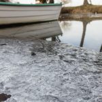 First Continuous Layers of Ice Form on Lake Balaton