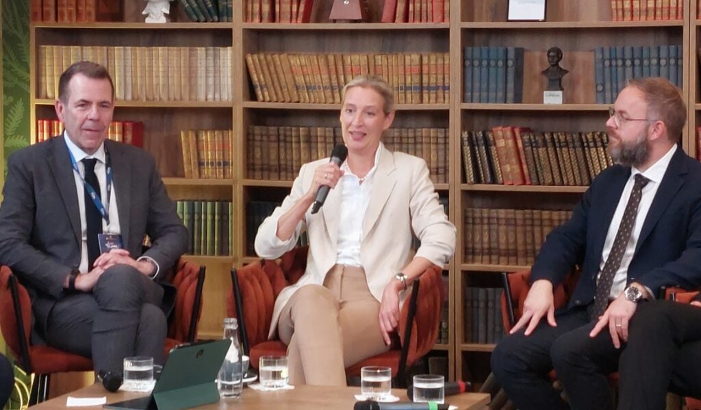 Alice Weidel and Harald Vilimsky Debate Sovereignty in Budapest post's picture