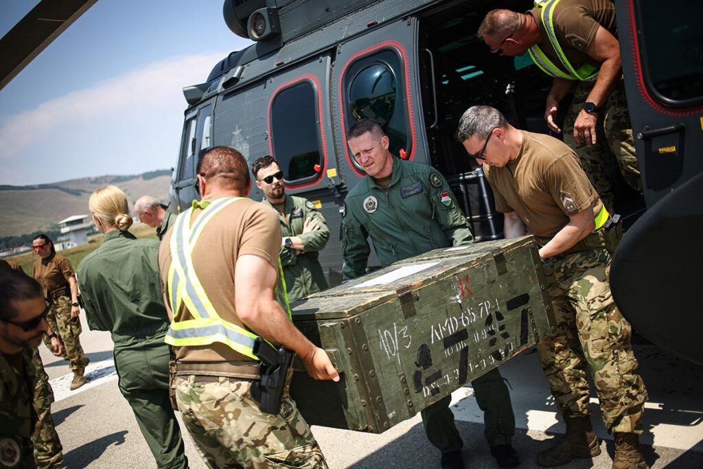 Defense Forces Helicopter Unit Supports NATO Mission in Kosovo