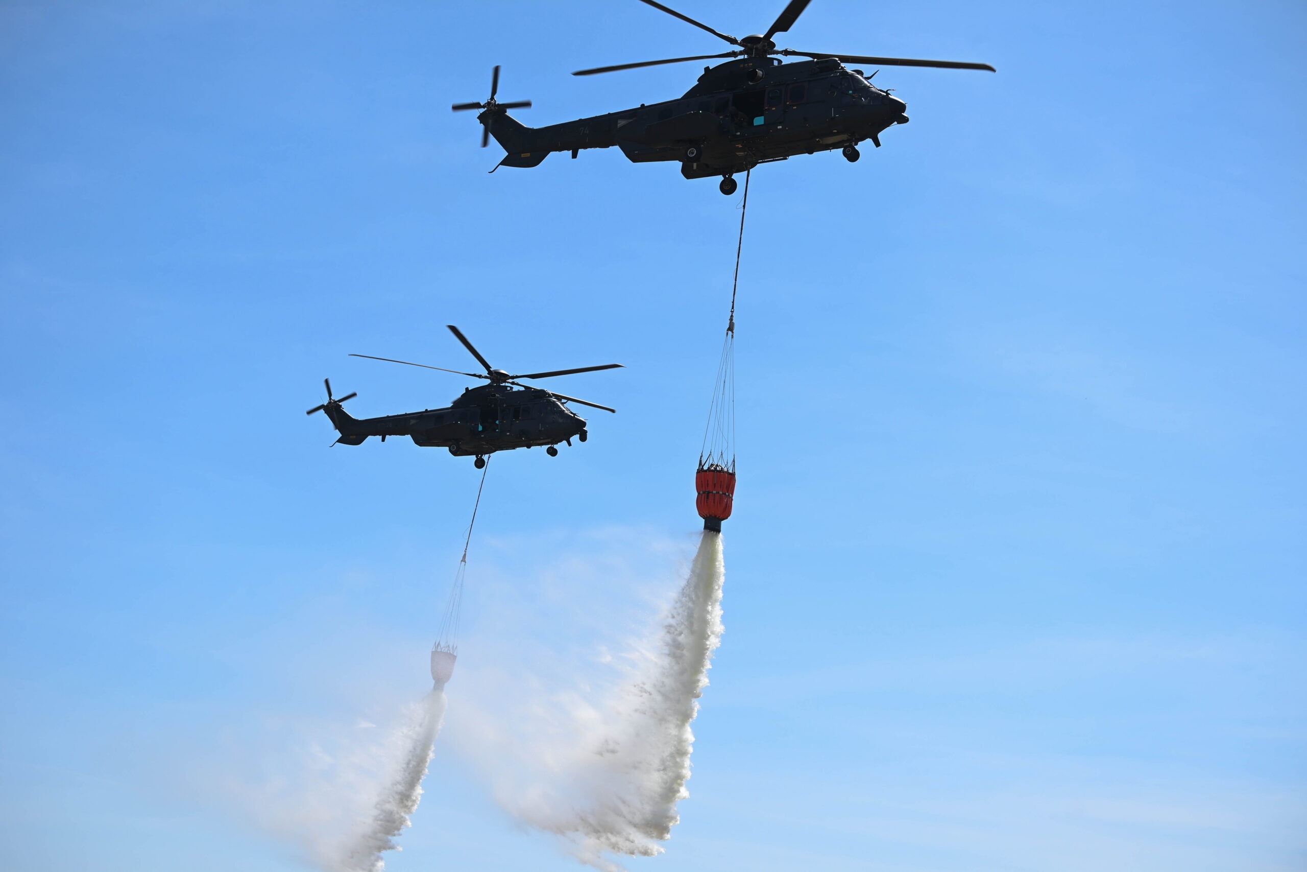 Defense Forces Helicopter Back in Action to Help Bulgaria Fight Wildfires