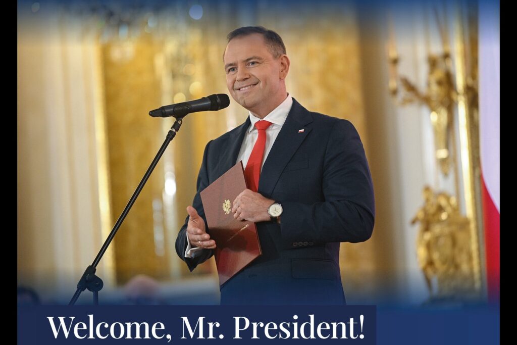 President Congratulates His Newly Inaugurated Polish Counterpart
